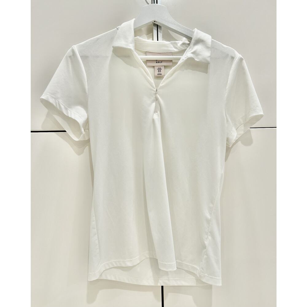 Tommy Bahama Golf Women's 1/4 Zip Performance Polo - White, Size M